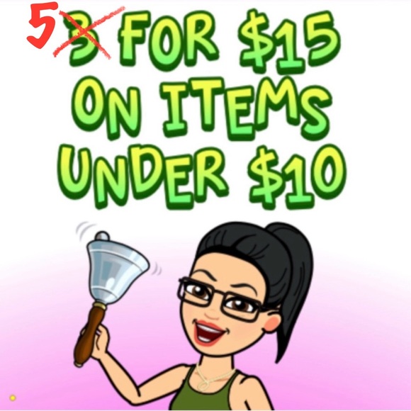 None Other - 5 for $15 on all items under $10